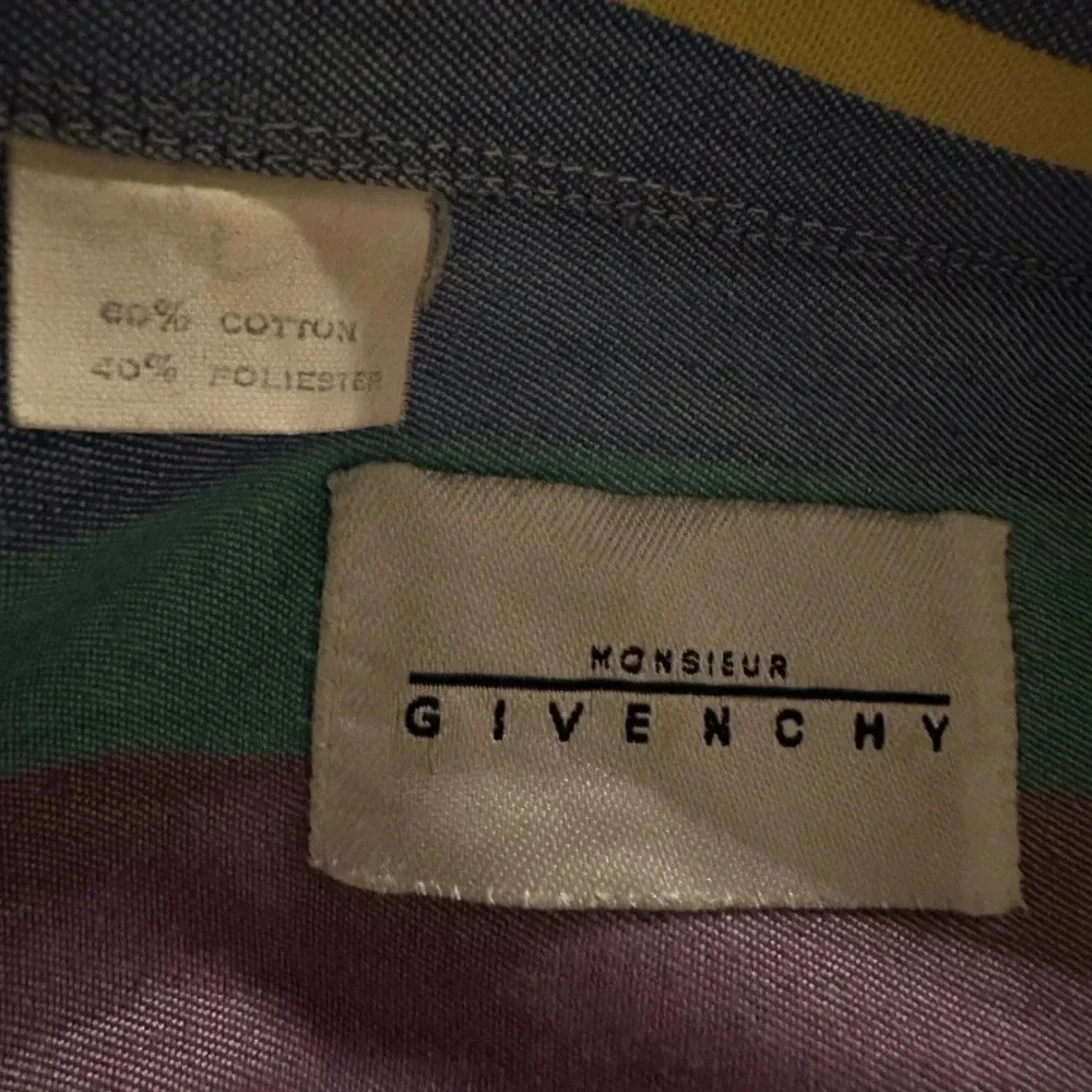 Givenchy Authentic Multicolor Stripe Button-Up Sh… - image 7